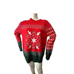 Netherlands Brita Water Filter oversize crew neckline Ugly Christmas sweater XL